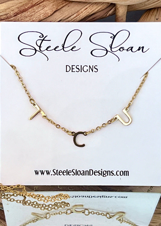 Steele Sloan Designs TCU Charm Necklace