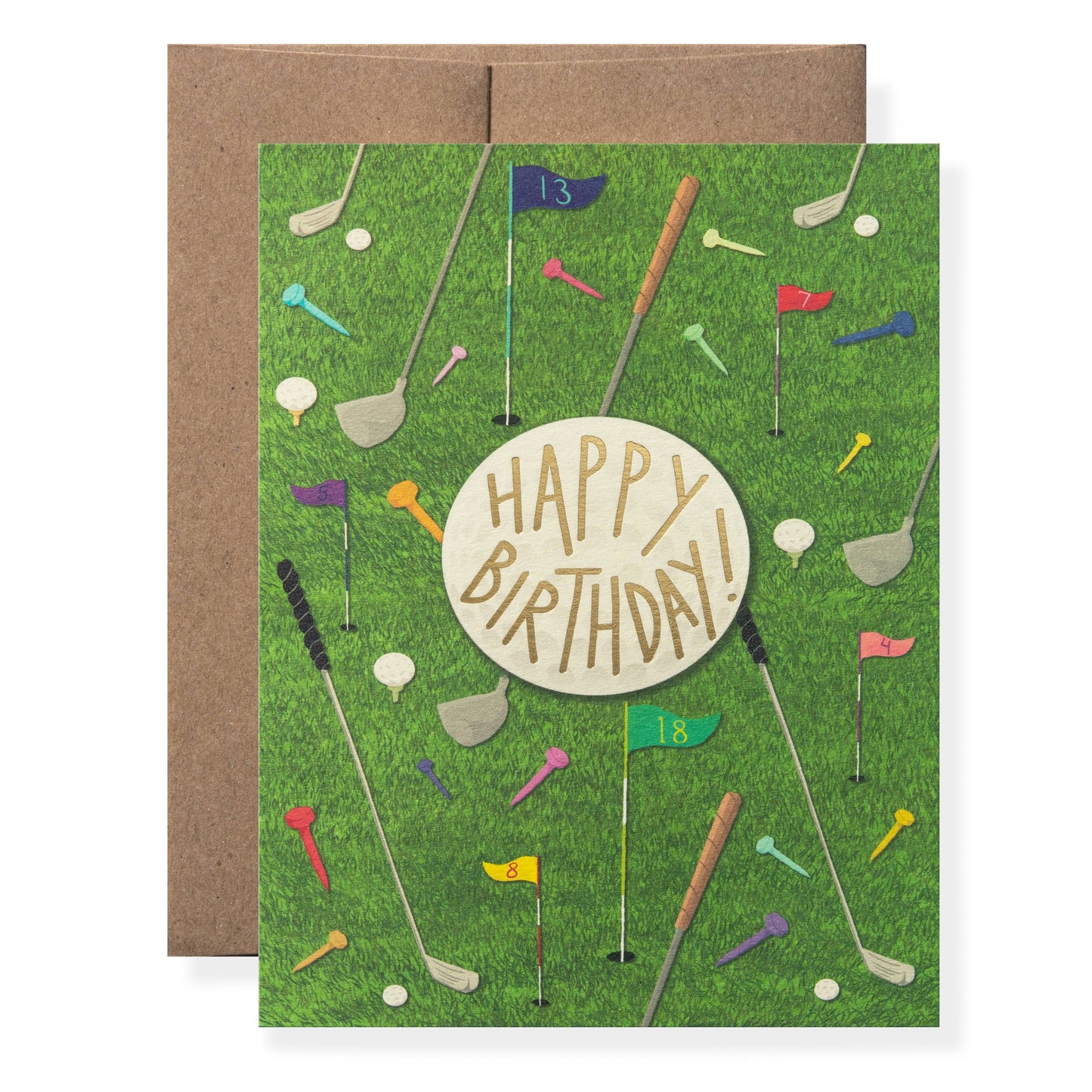Karen Adams Golf Greeting Card