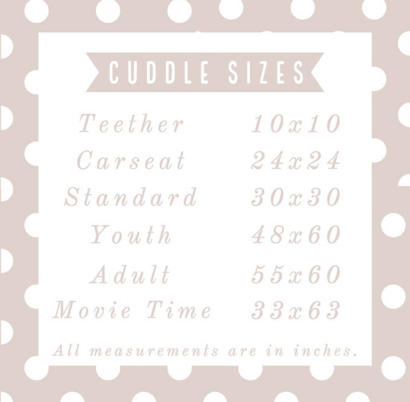 Cuddle Couture Doe Classic Minky Blanket (Car Seat Size)