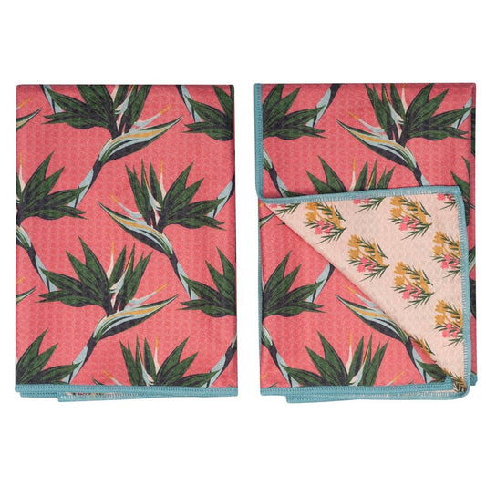 Once Again Home Double Duty (set of 2) reversible - Bird of Paradise