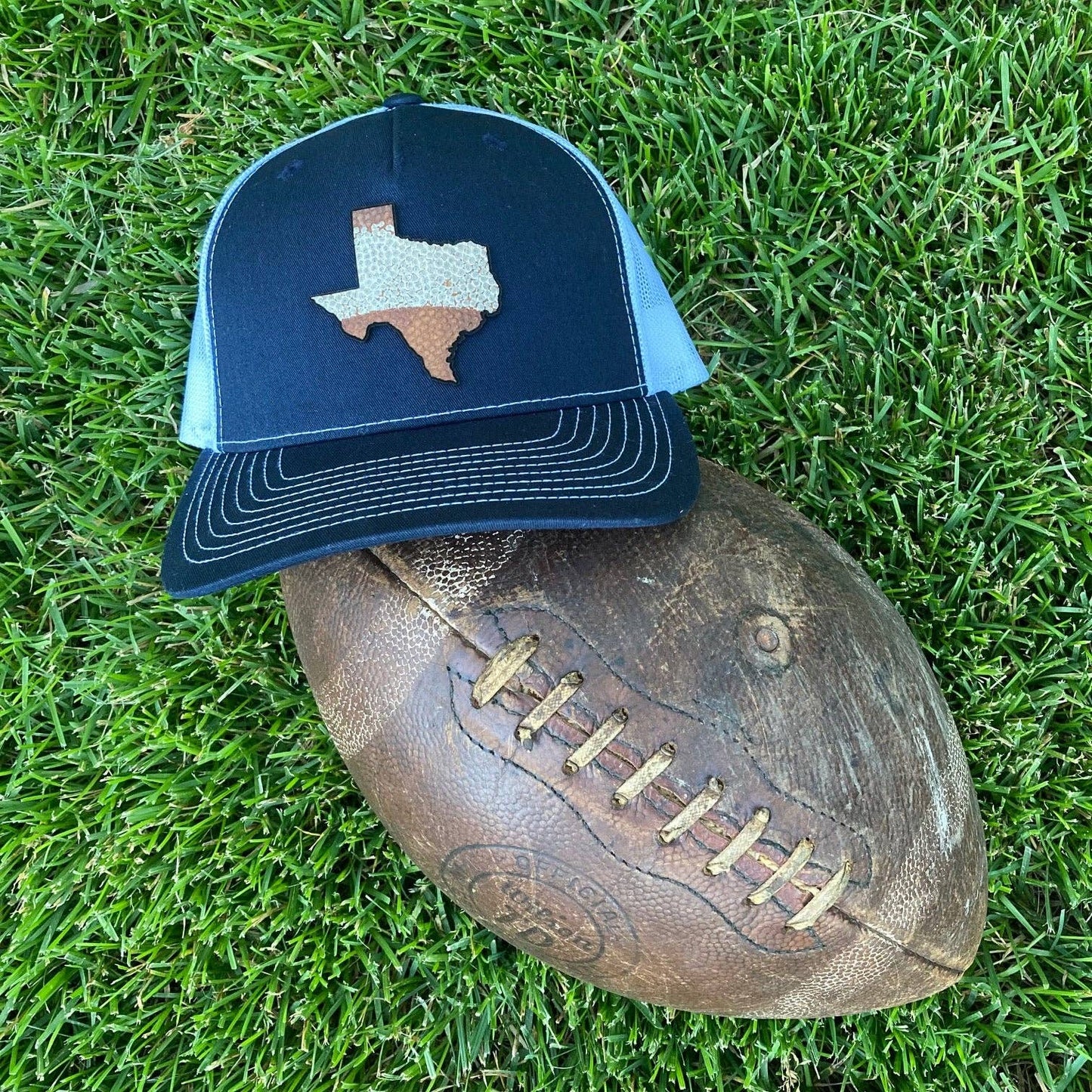 Hide Park The Lone Stripe State Football Leather Hat