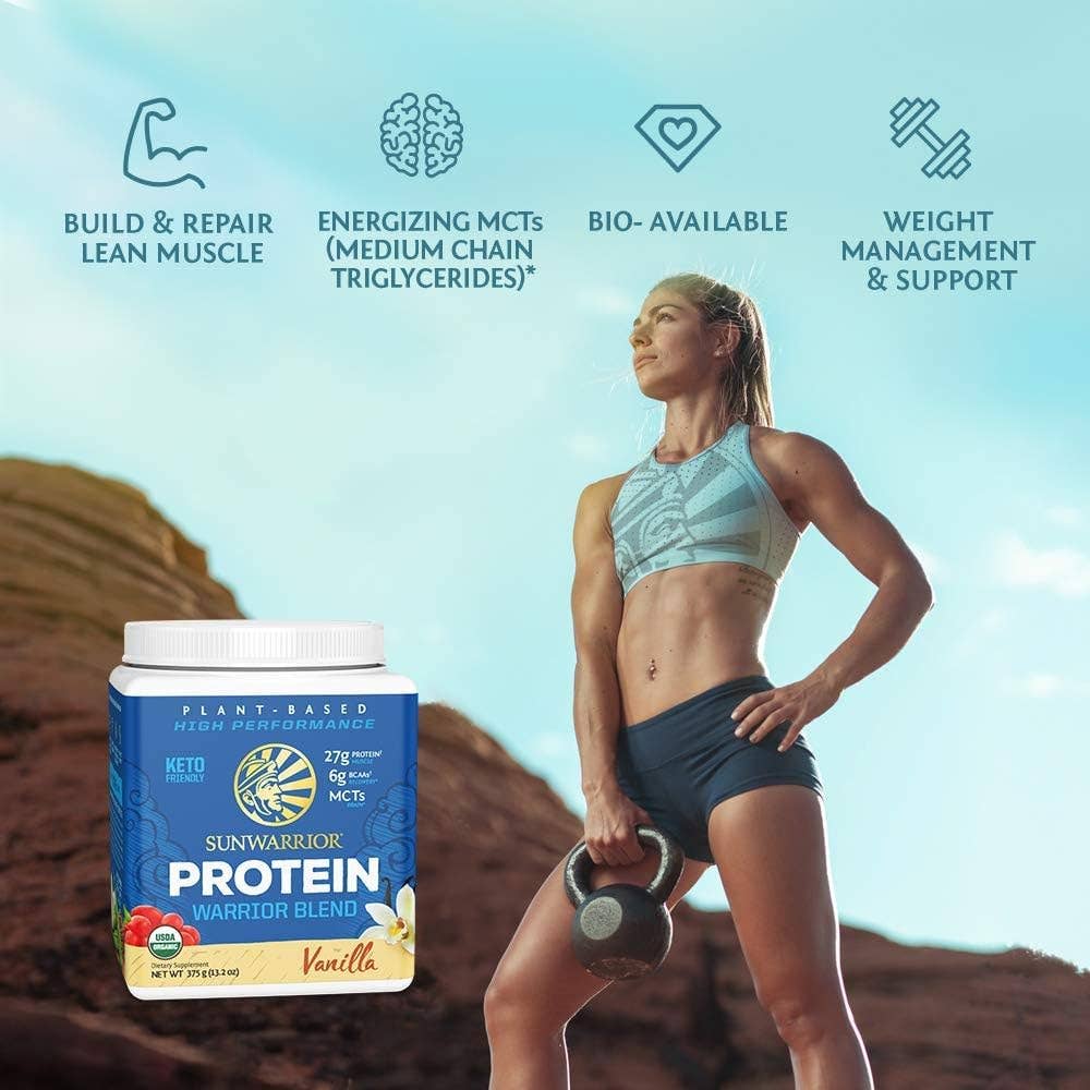 SUNWARRIOR- Warrior Blend Vanilla Protein - Pea Protein Powder