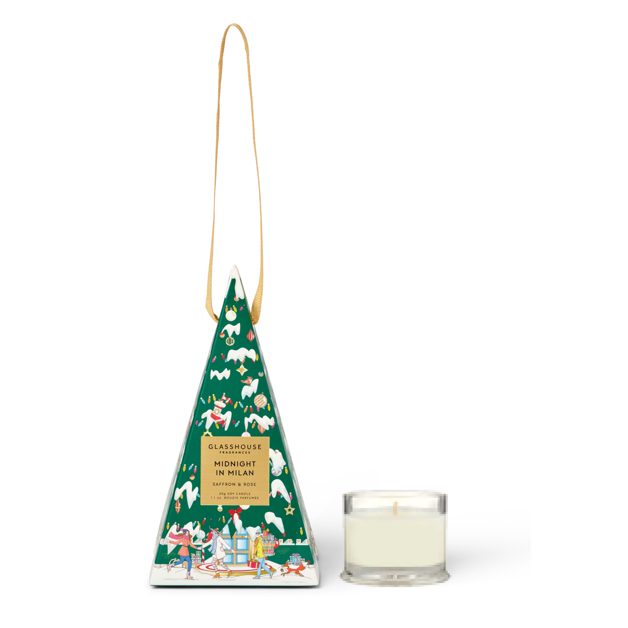 The Glasshouse Christmas Collection: Unveiling the Holiday Heirloom Christmas Bauble Candle- Midnight in Milan