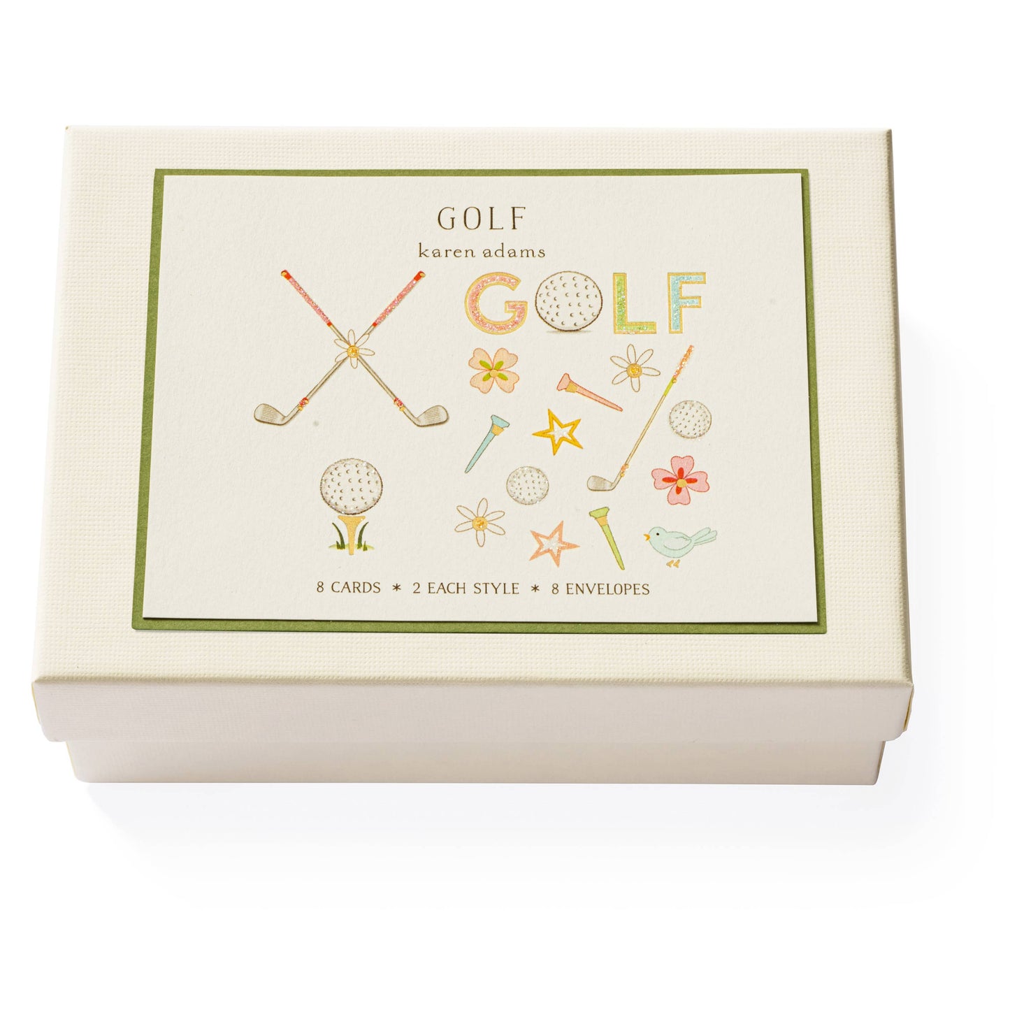 Karen Adams Golf Note Card Box