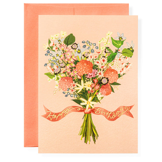 Karen Adams Birthday Bouquet Greeting Card