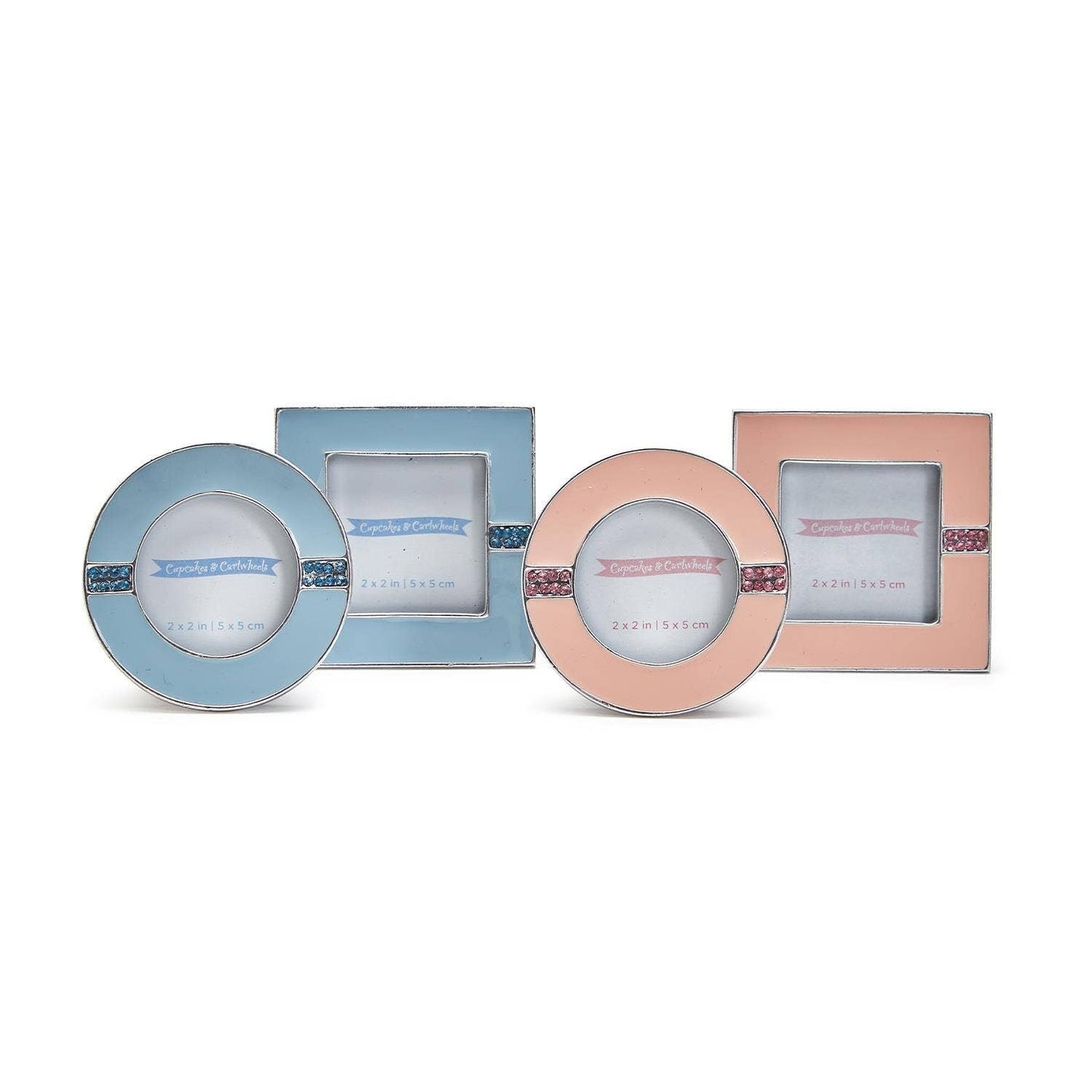 P65 Enamel and Jewels Photo Frame Assorted 2 Styles in 2 Colors