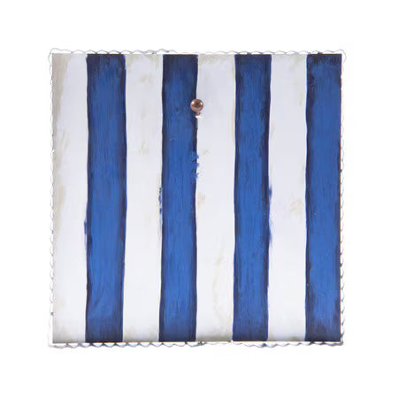 Round Top Blue & White Display Board