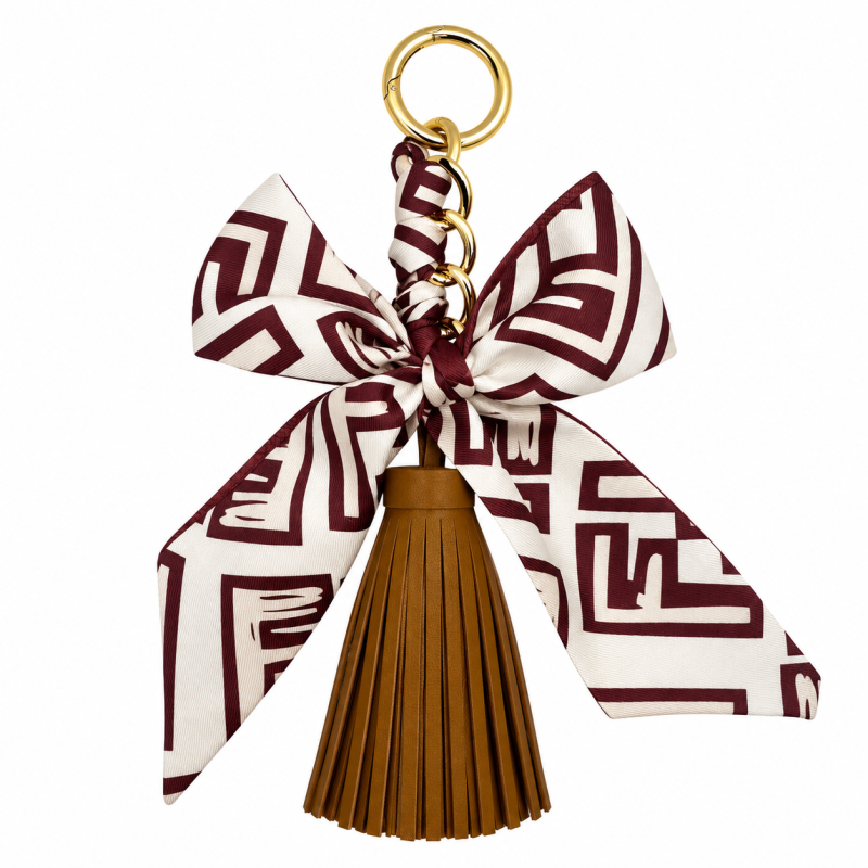 KP Ribbon Bow Tassel Key Chain