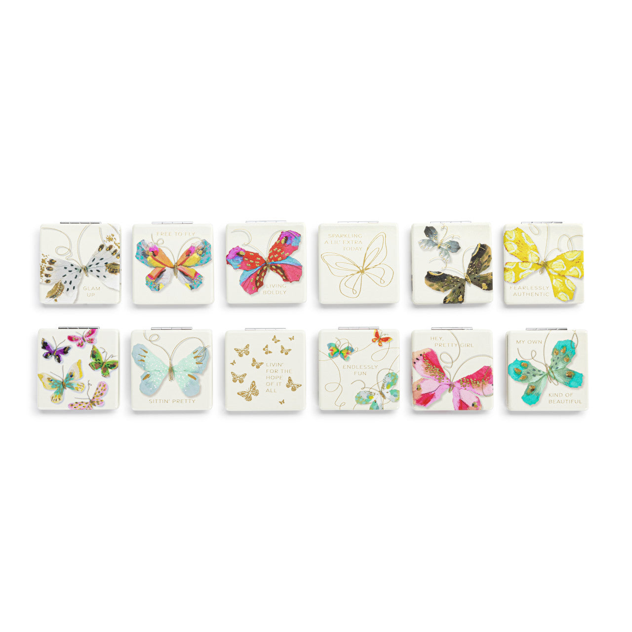 Demdaco Butterfly Pocket Mirror