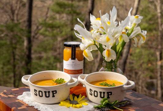 18 Chestnuts Butternut Squash Pear Soup 16 oz Plant Based & Gluten Free