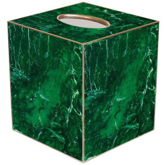 Marye-Kelley Malachite Tissue Box Cover