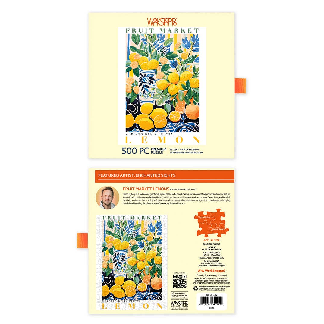 WerkShoppe Fruit Market Lemons 500 Piece Puzzle