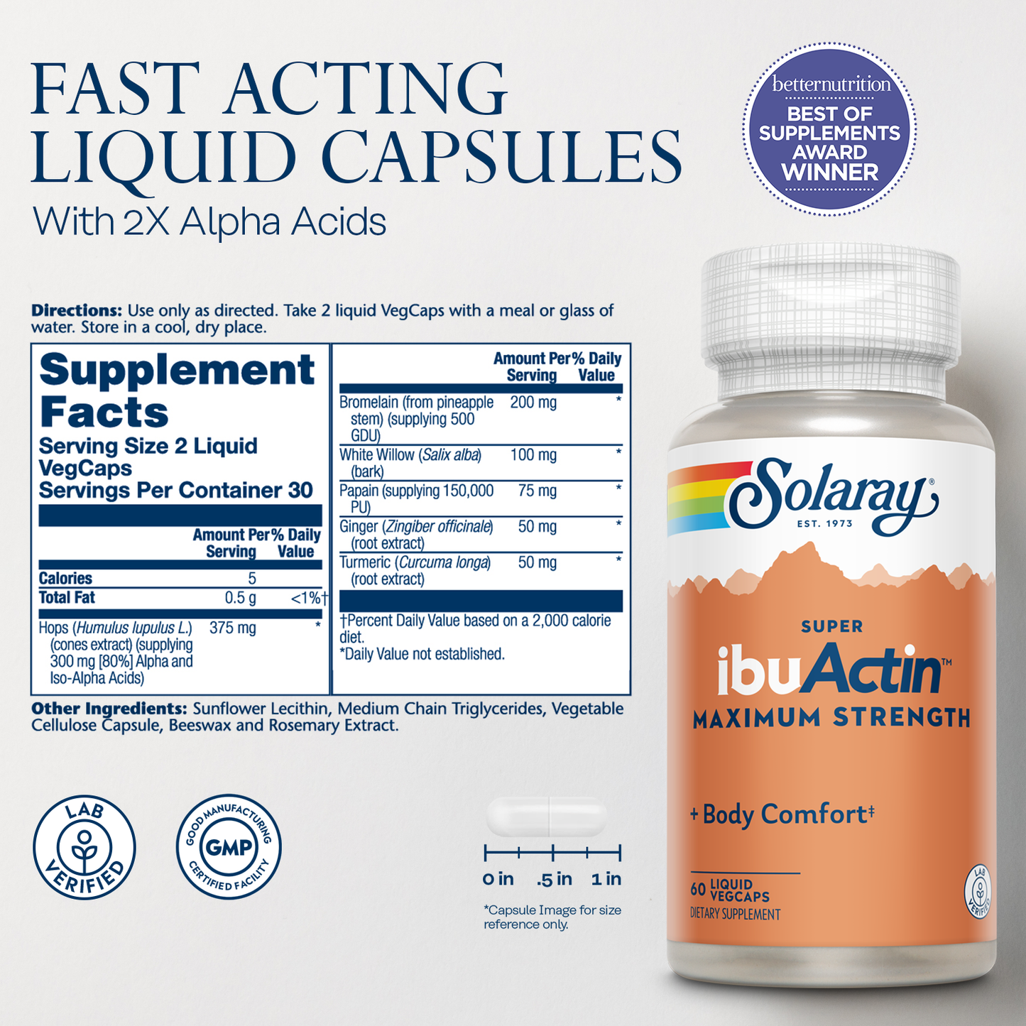 Solaray Super IbuActin, Maximum