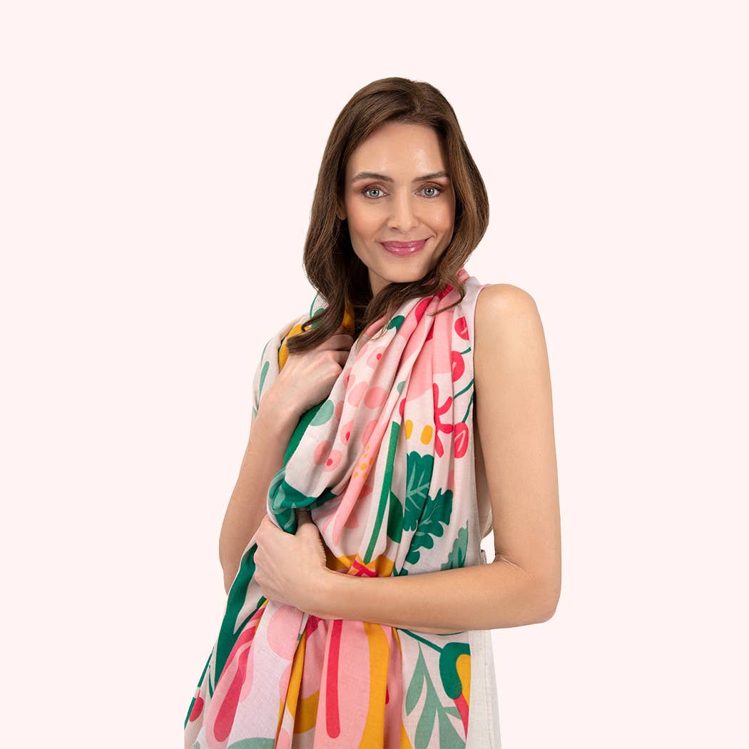Print Scarf - Pop Flower Posie, by Powder Designs
