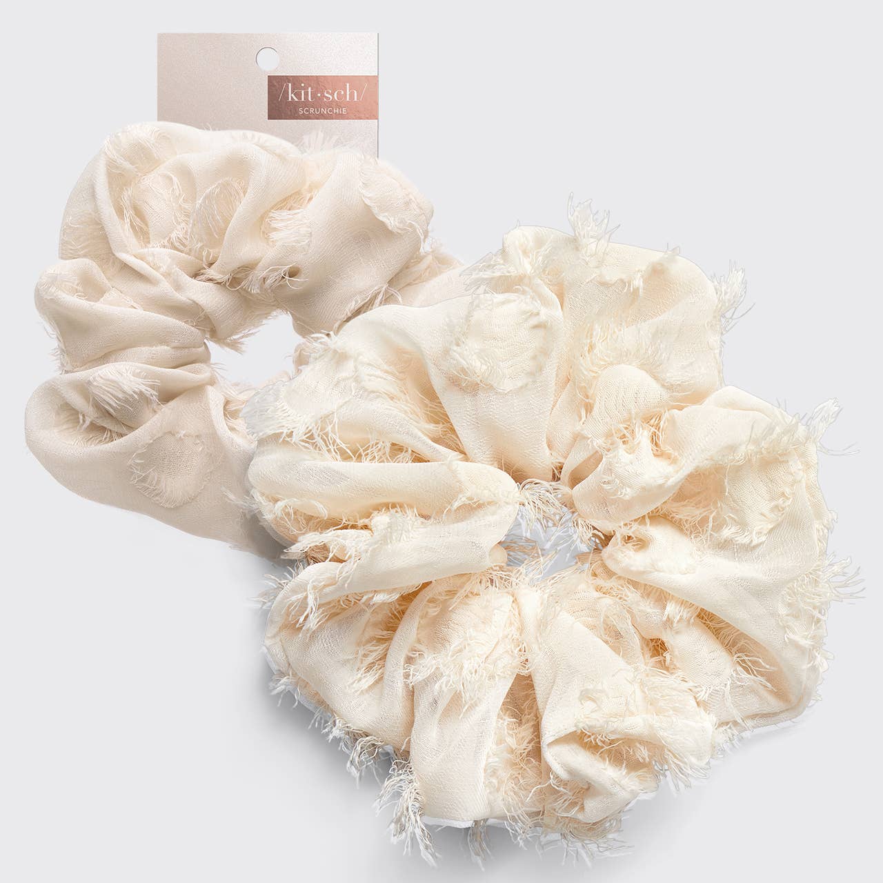 Kitsch Brunch Scrunchie - Frayed Linen