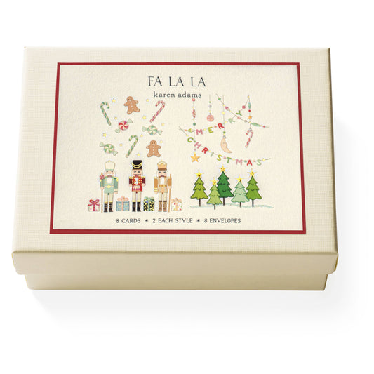 Karen Adams Fa La La Note Card Box