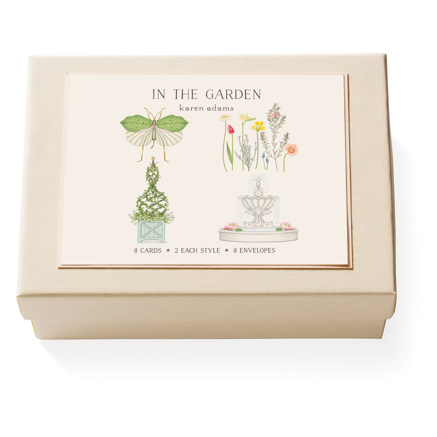 Karen Adams In the Garden Note Card Box
