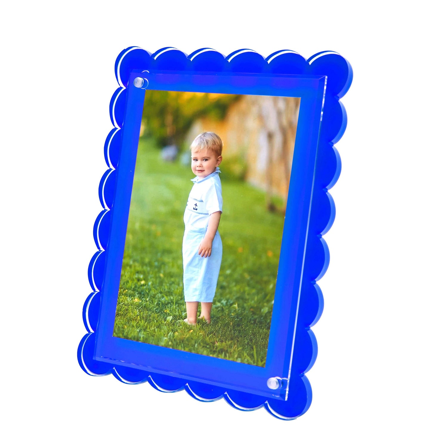 Tara Wilson SCALLOP FRAME - BLUE
