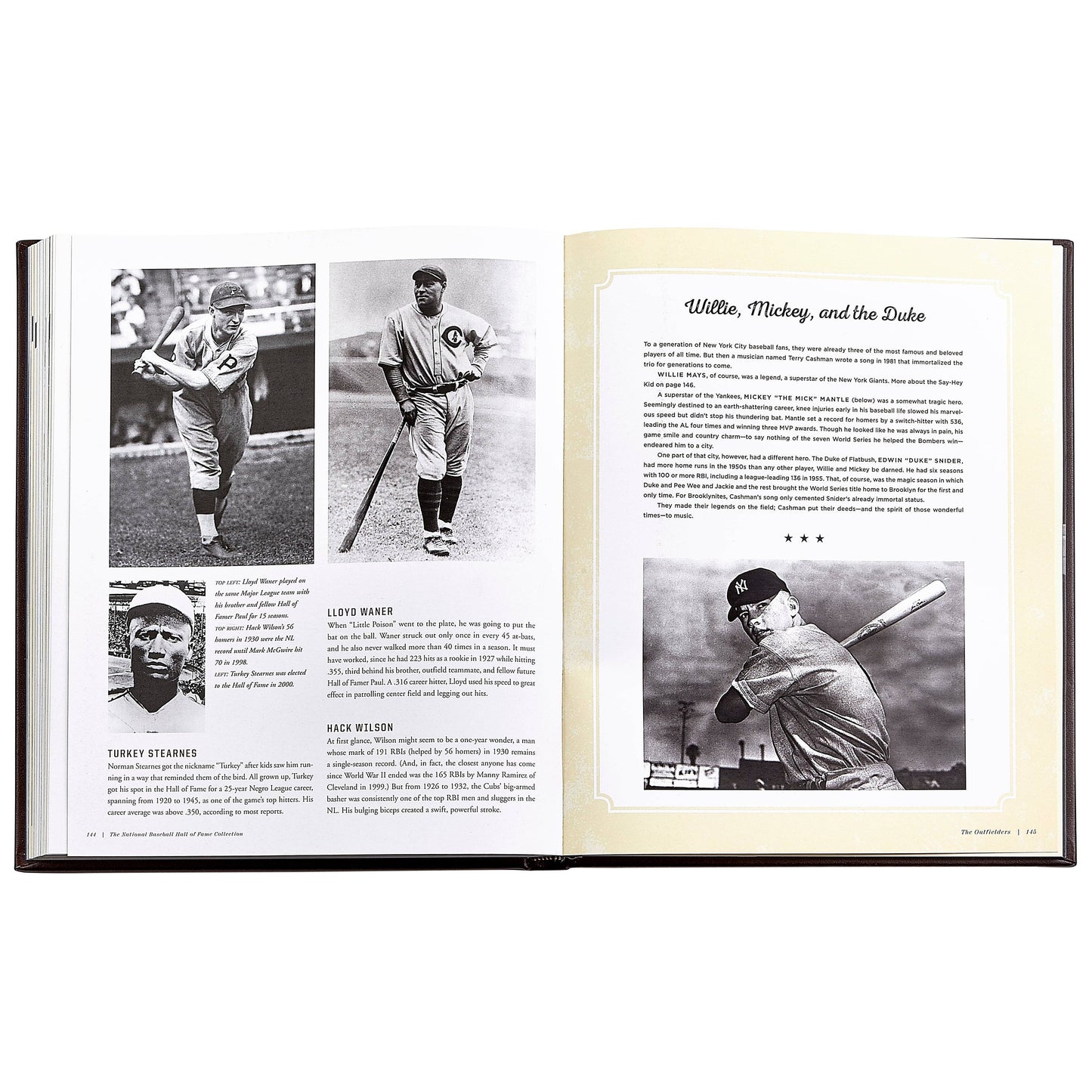 Graphic Image " The National Baseball Hall of Fame Collection" Leather Bound Book