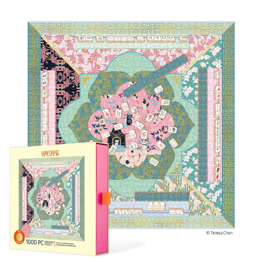 WerkShoppe Let's Play Mahjong 1000 Piece Puzzle