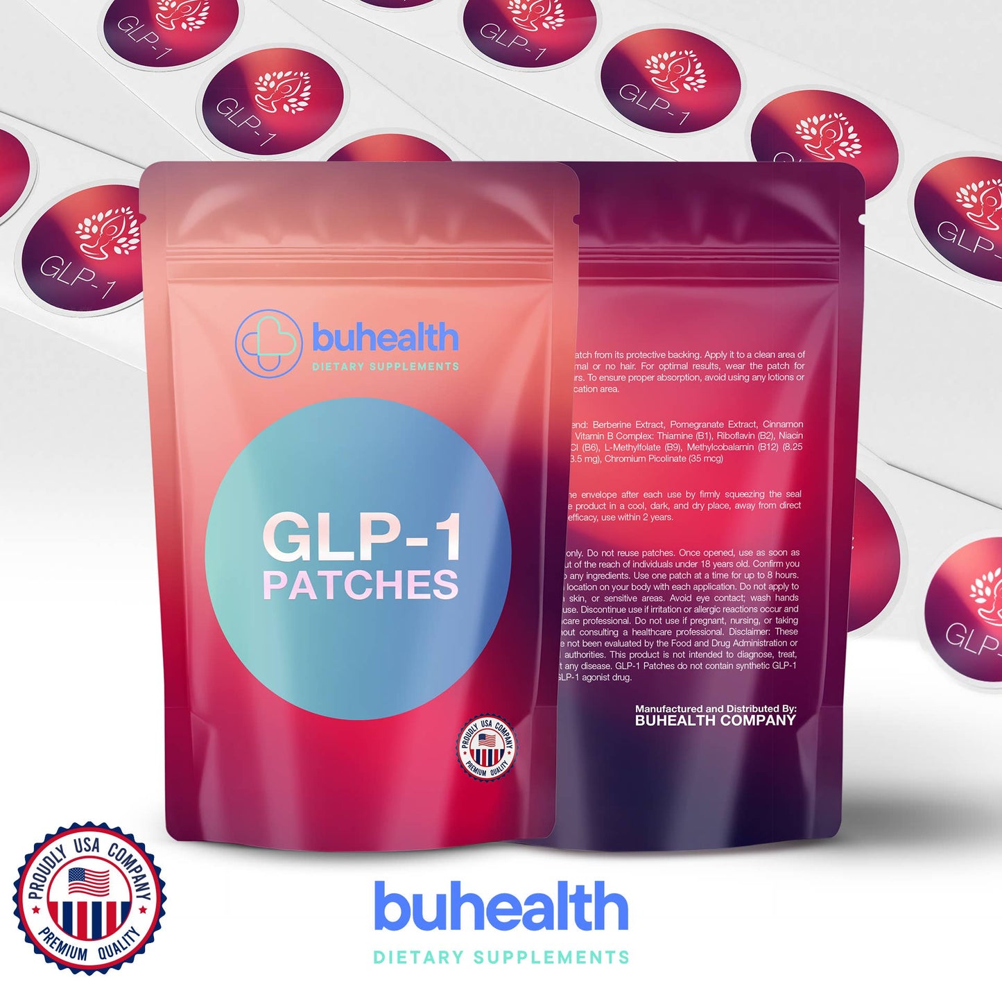 SANURA WELL GLP1 Patches, 30 pack, Made in USA