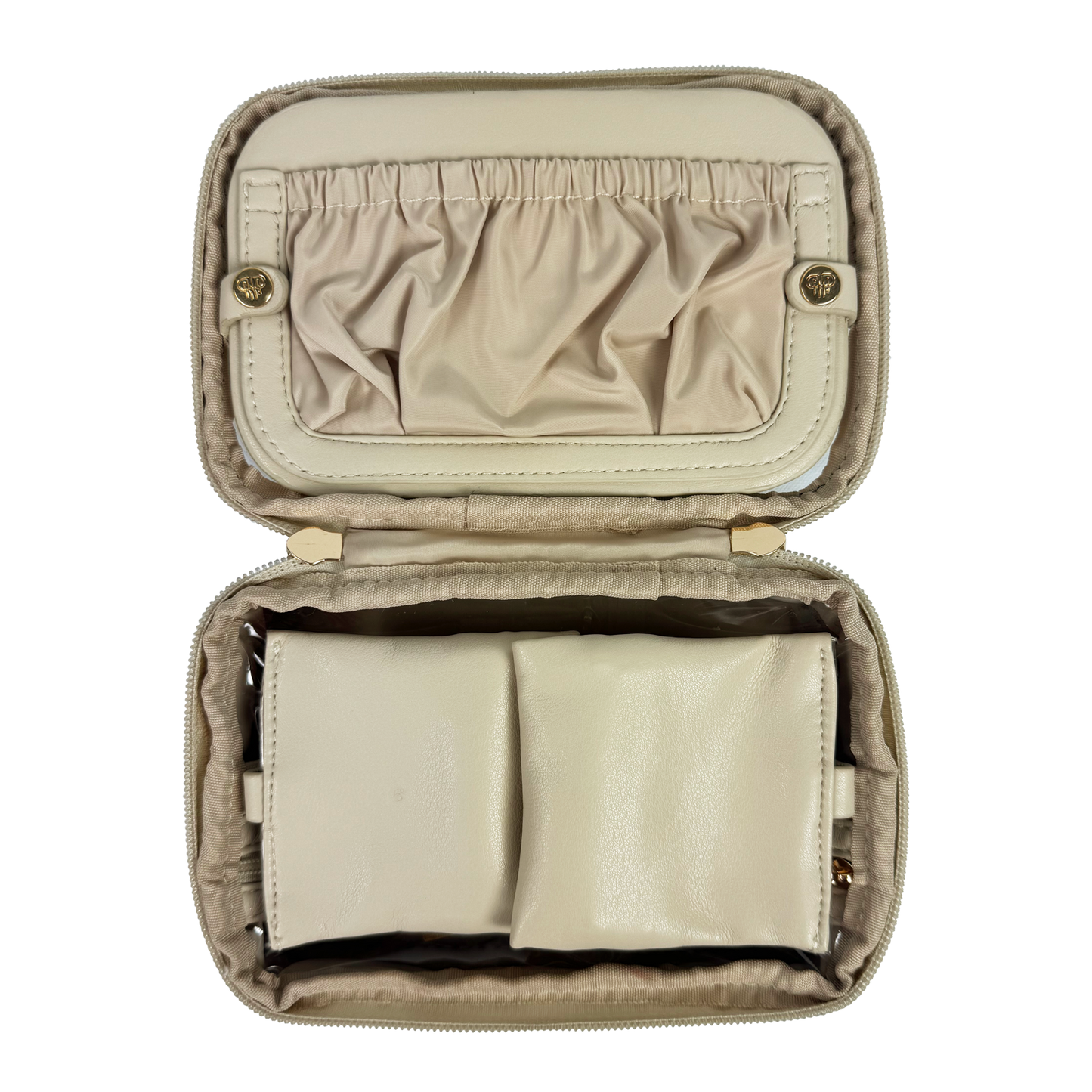 PurseN LITTMINI • Lighted Mirror Case • Latte