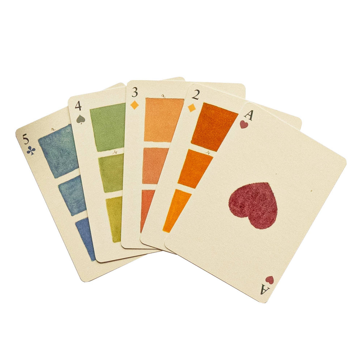 Roomytown Playing Cards - Set of Two Decks - Watercolour Swatches