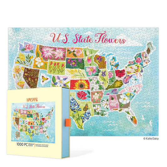 WerkShoppe U.S. State Flowers 1000 Piece Puzzle