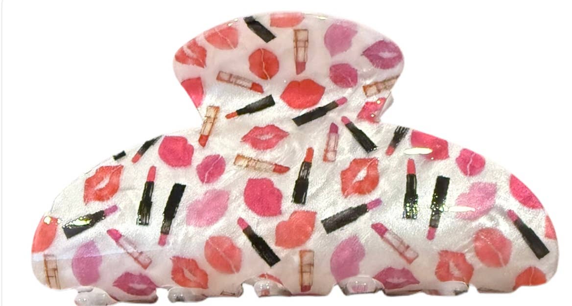 Pearlized Acrylic Makeup Hair Clip