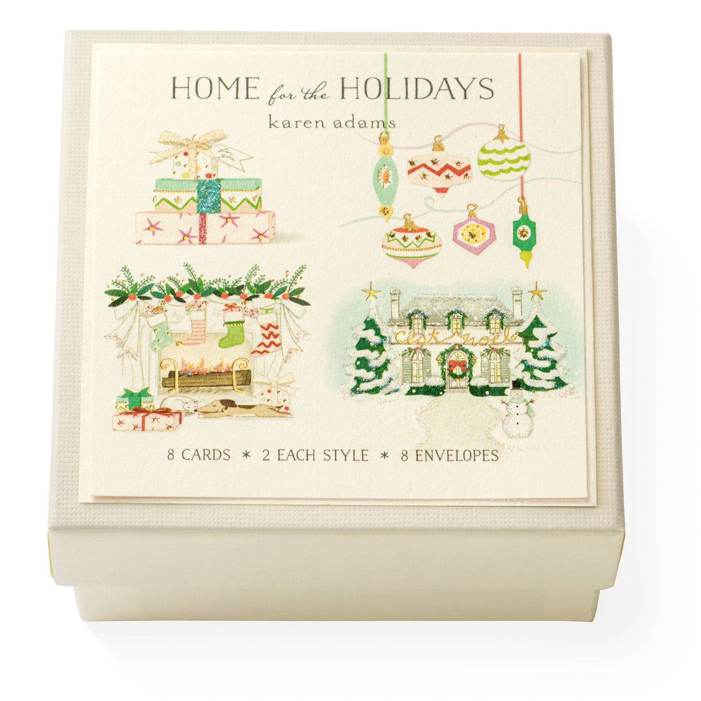 Karen Adams Home for the Holidays Gift Enclosure Box