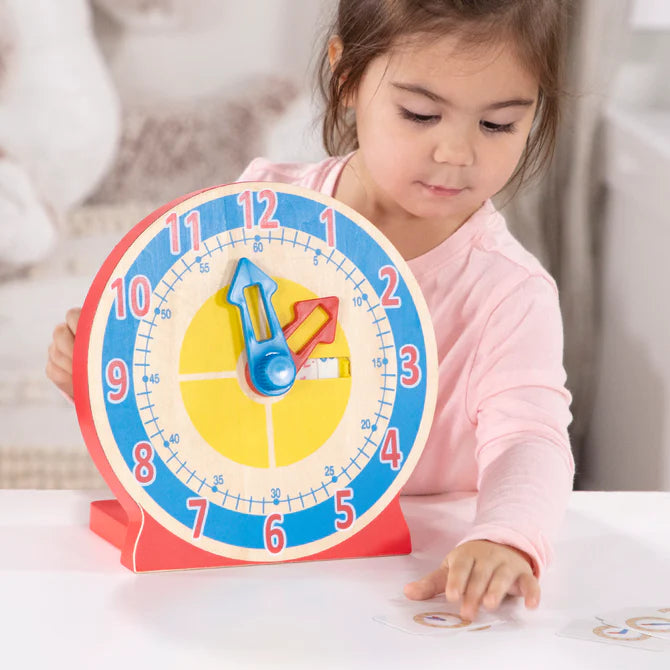 Melissa & Doug Turn & Tell Wooden Clock