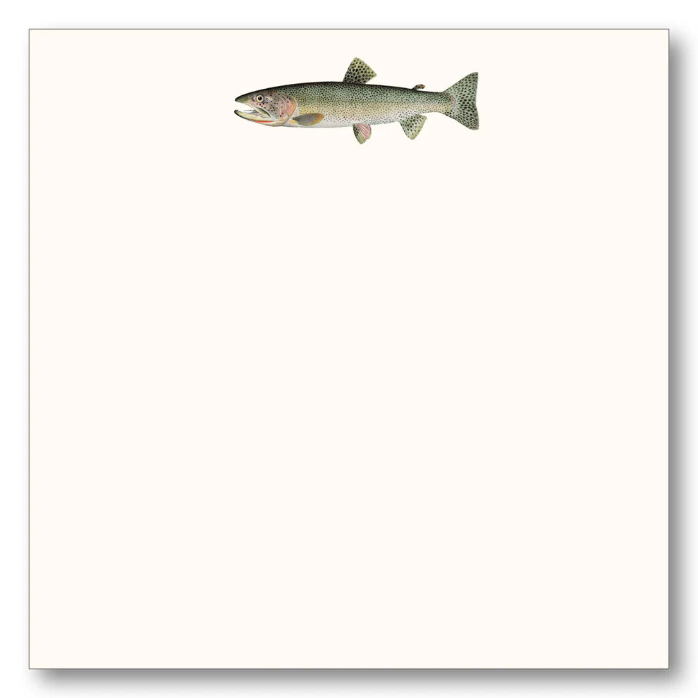 Shade Tree Greetings Note Block Cutthroat Trout