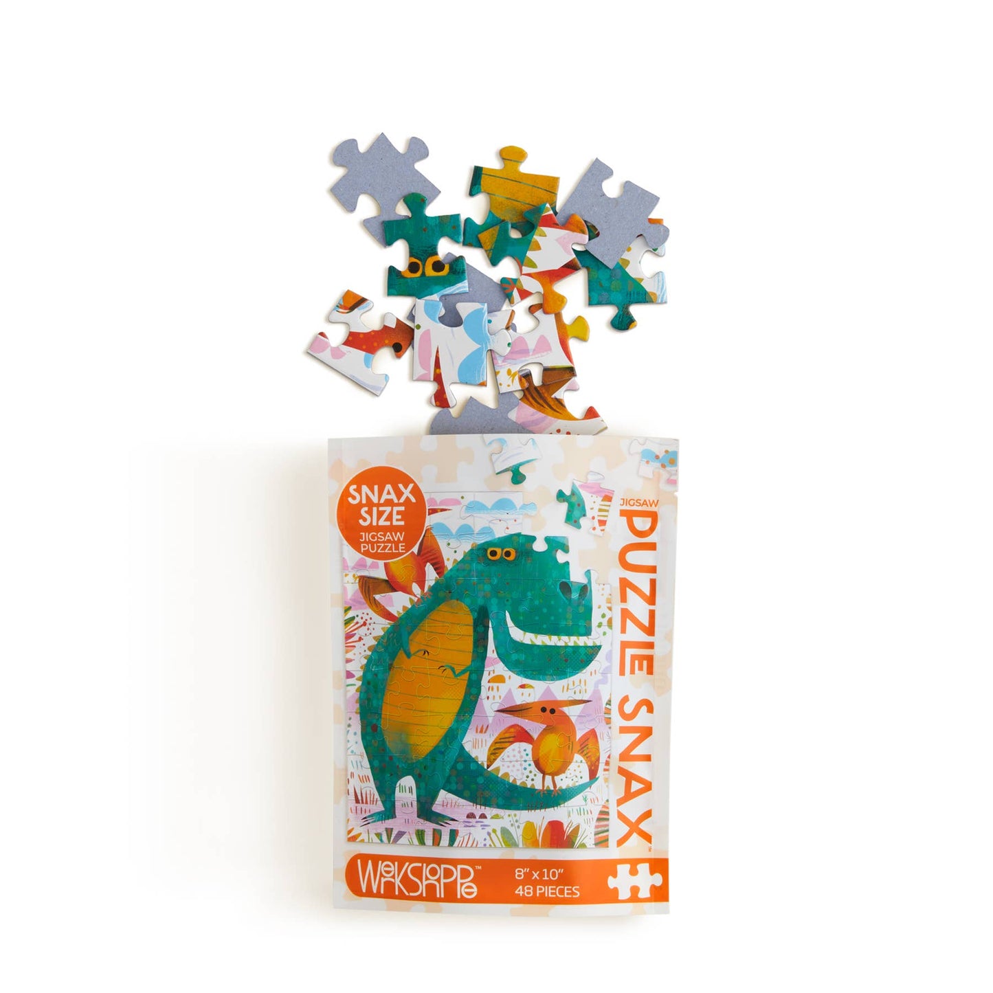 WerkShoppe T-Rex and Friends | 48 Piece Kids Puzzle Snax