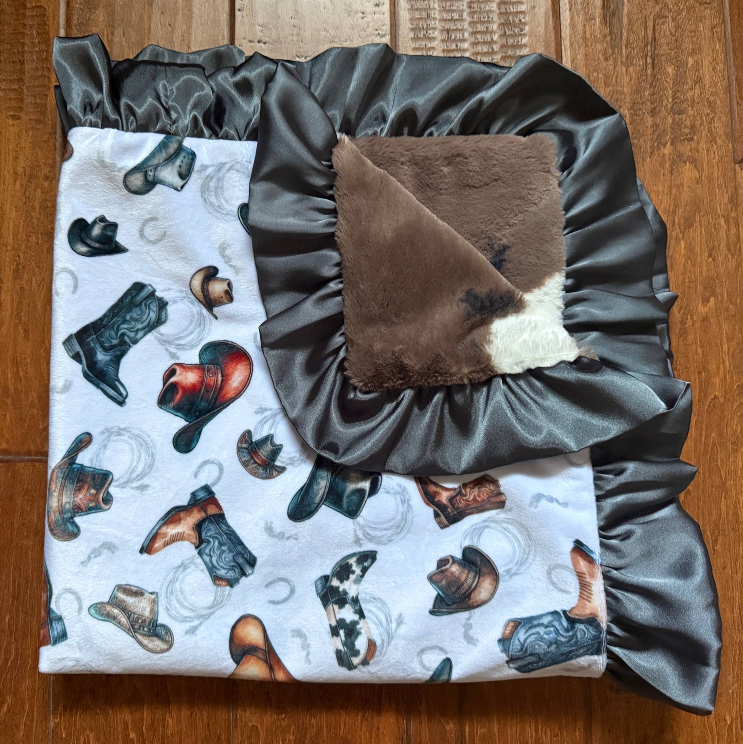 Cuddle Couture "The Okay Corral" Minky Blanket