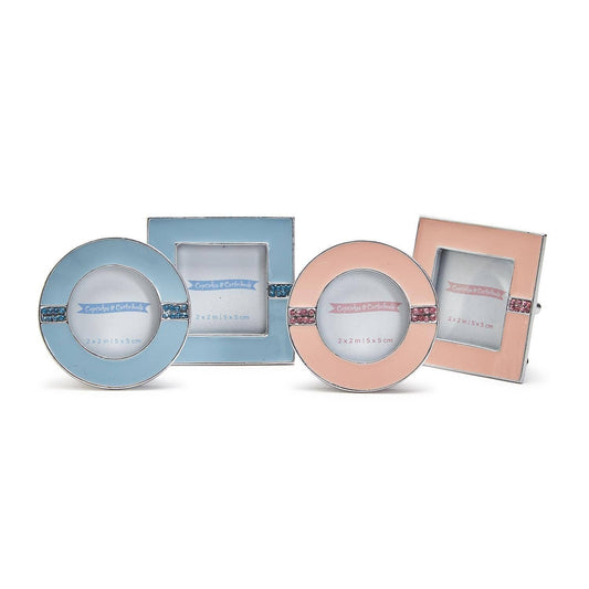 P65 Enamel and Jewels Photo Frame Assorted 2 Styles in 2 Colors