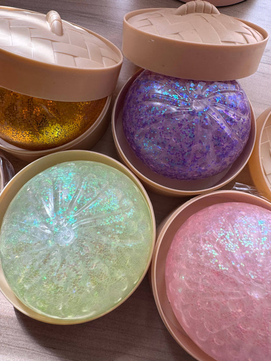 The Viral Dumpling Squishy  - Glitter Edition