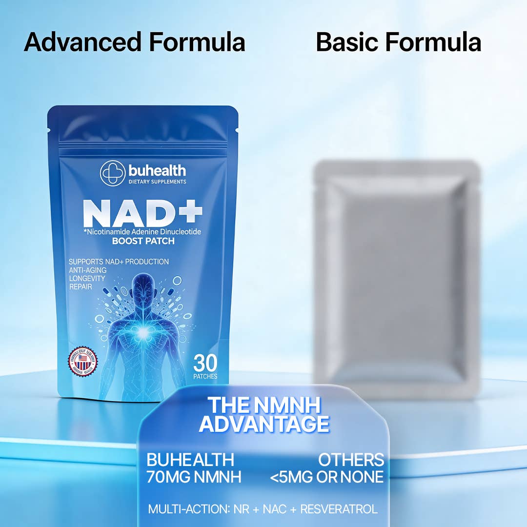BuHealth NAD+ Boost Patch – High Potency Longevity Formula