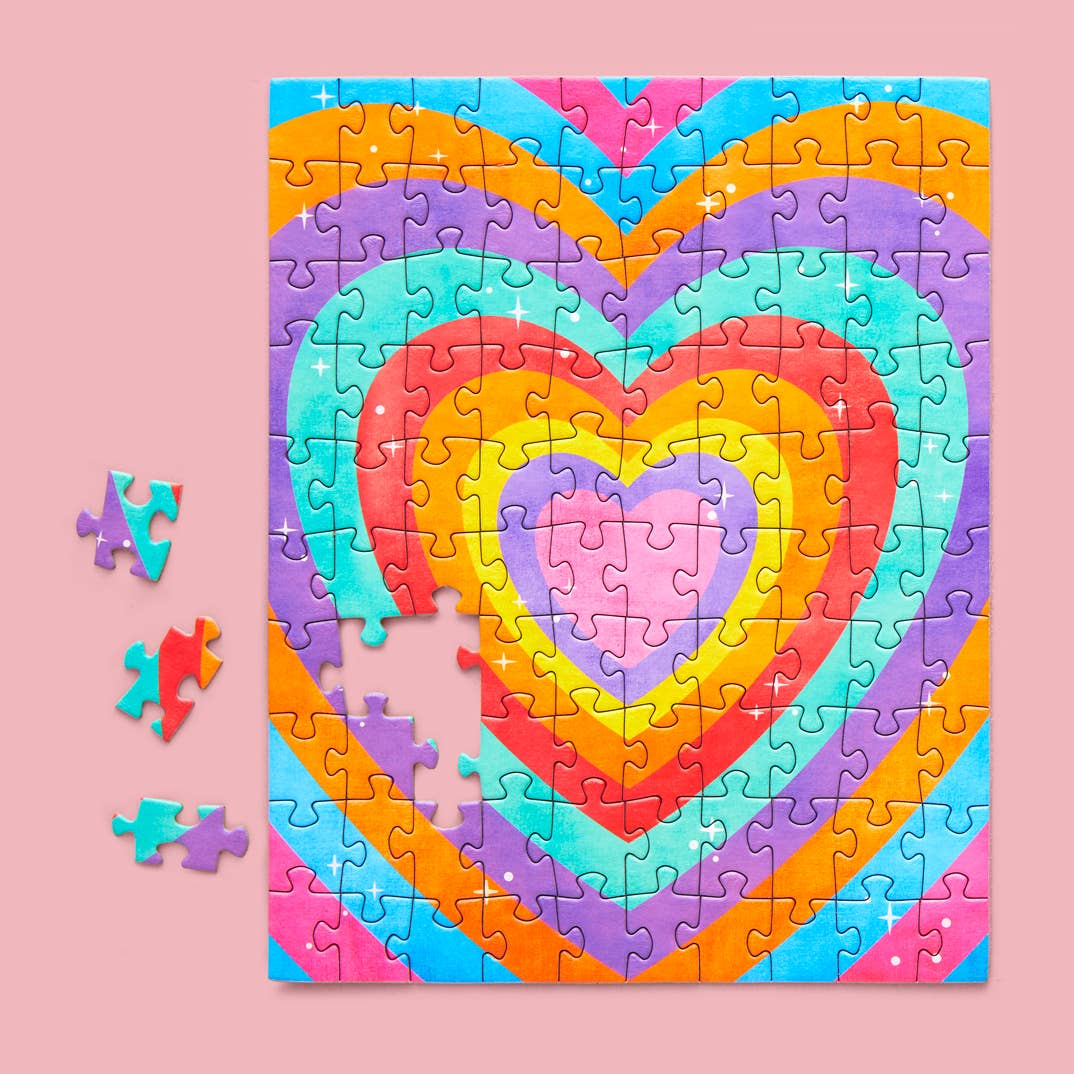 WerkShoppe Velvet Heart | 100 Piece Puzzle Snax