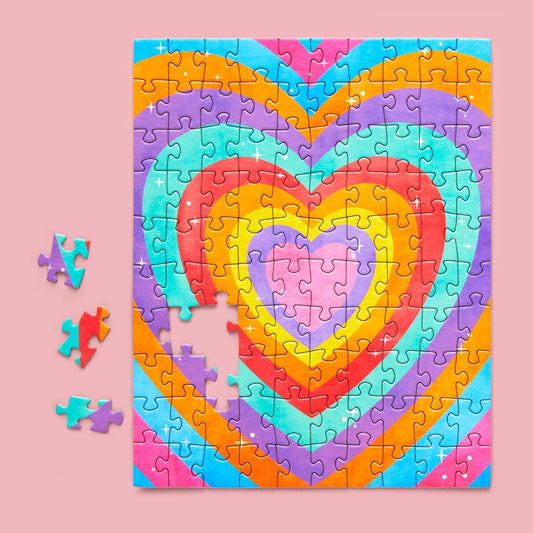 WerkShoppe Velvet Heart | 100 Piece Puzzle Snax