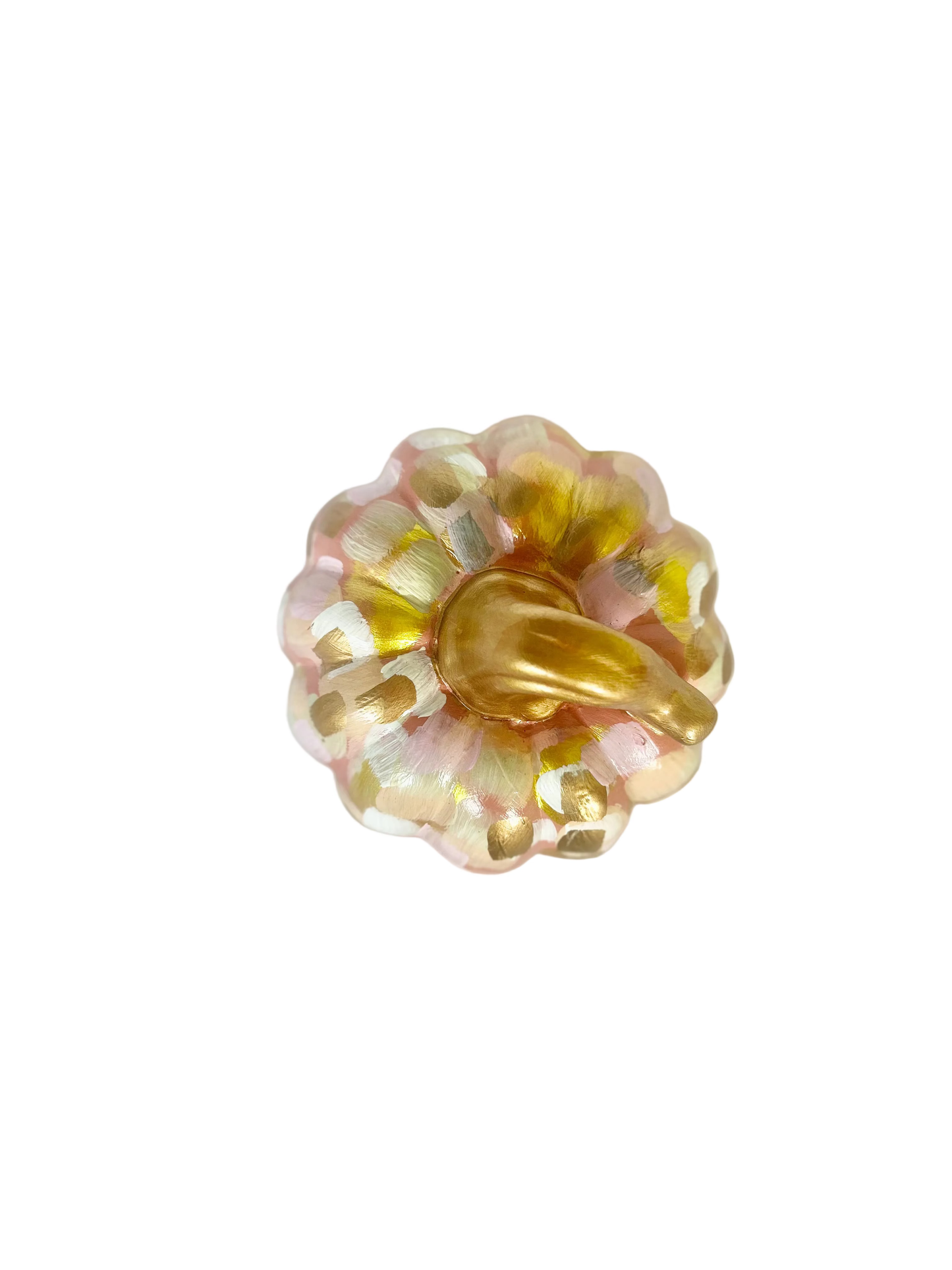 Jessica Reynolds Blush Abstract Pumpkin