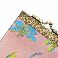 Butterfly & Dragonfly Brocade RFID Card Holder