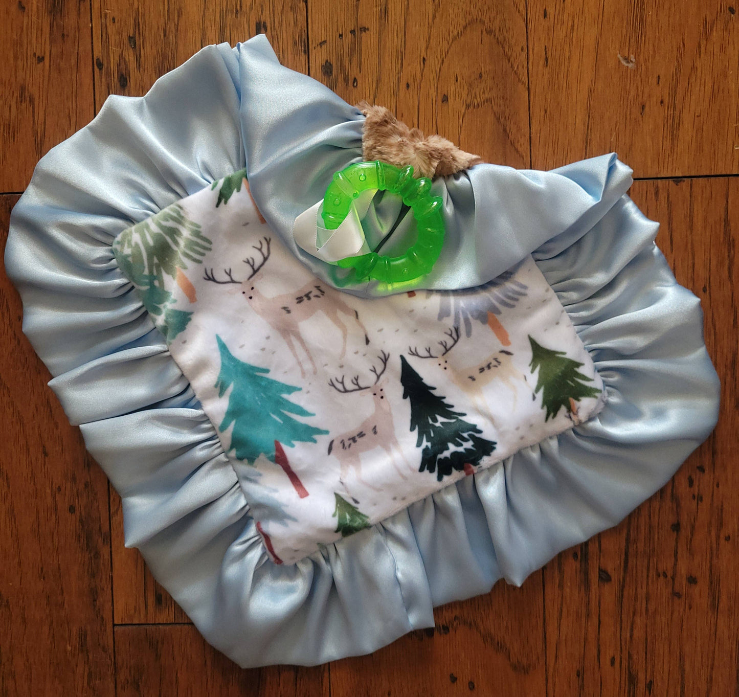 Cuddle Couture Deer & Pines Minky Blanket (Car Seat Size)