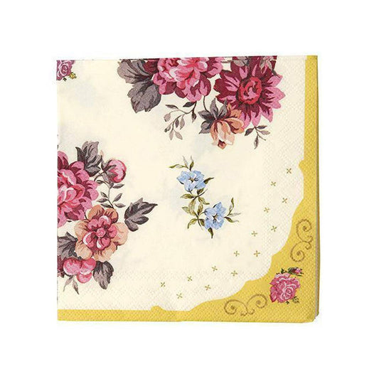 Talking Tables Floral Paper Napkins - 20 Pack | Tea Party Decor |