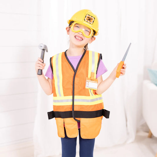 Melissa & Doug Role Play Costume Set/ Construction Worker