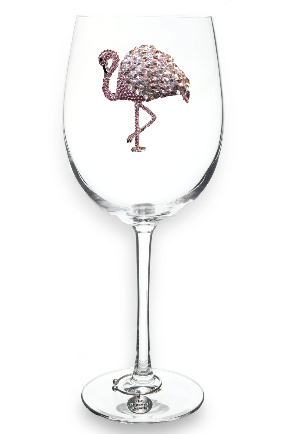 Queens' Jewels Flamingo Jeweled Stemmed Wine Glass