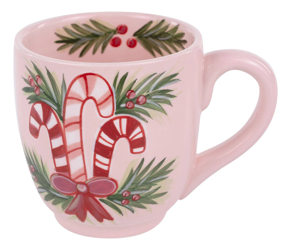 Glory Haus Candy Canes and Holly Mug