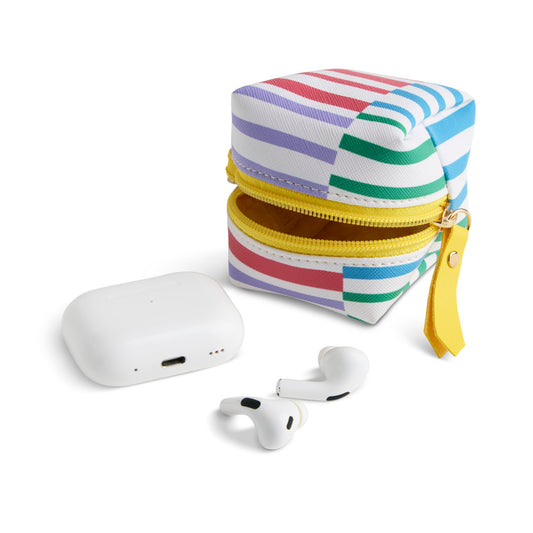 Demdaco Boldly Striped Earbud Case