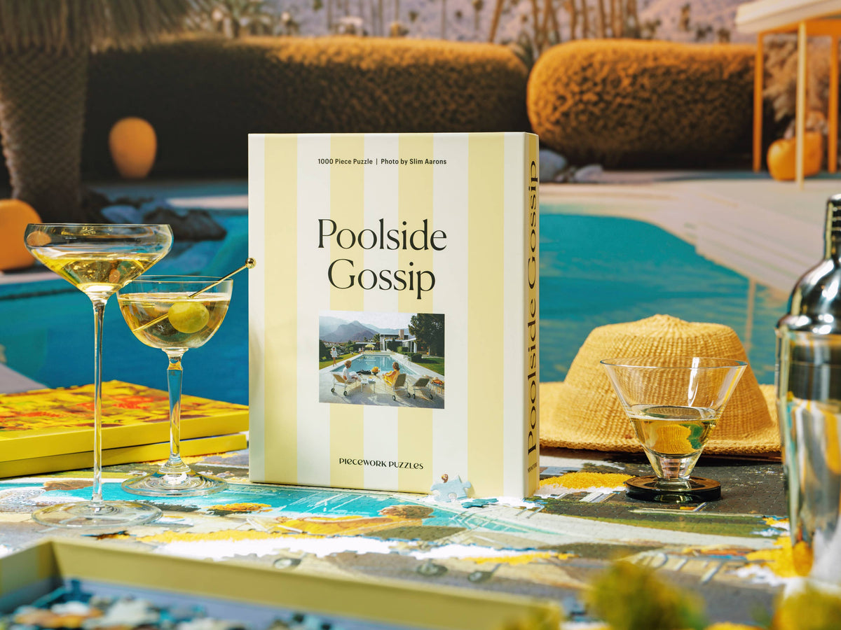 Piecework Poolside Gossip - Slim Aarons Collab - 1000 Piece Puzzle