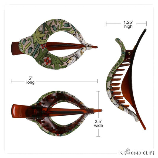 Kimono Clips Large Harp Wedgwood 
