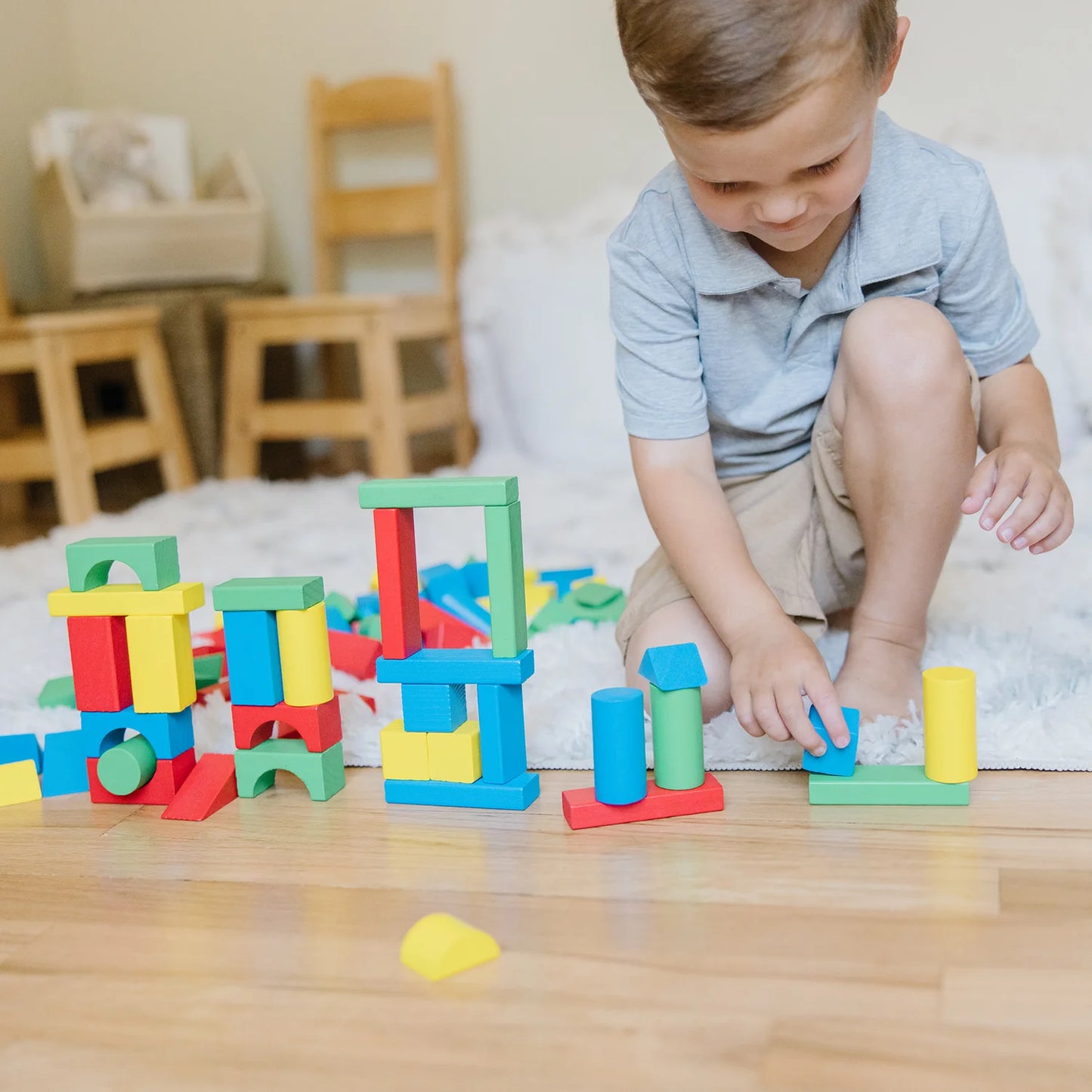 Melissa & Doug 100 Wood Block Set